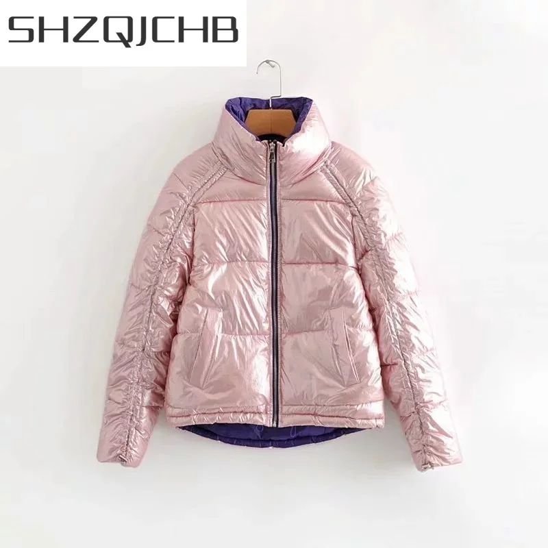 

Женская куртка SHZQ, женская зимняя одежда, осень 2021, модная пуховая Хлопковая женская парка, пальто, Женская одежда оверсайз, Chaqueta 190945