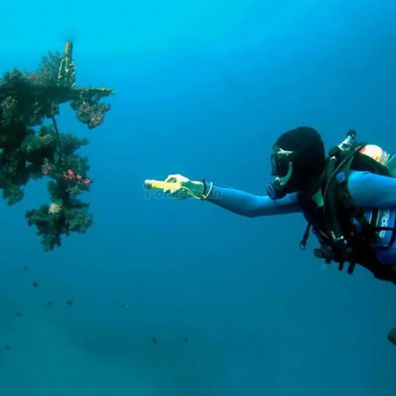 Светодиодный фонарик XM-L T6 для дайвинга водонепроницаемый фонарь с аквалангом