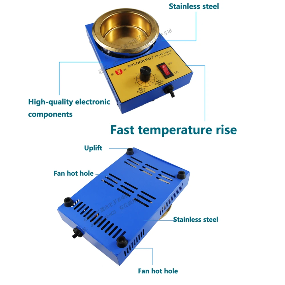 Высококачественный паяльник с температурным контролем оловянный горшок для