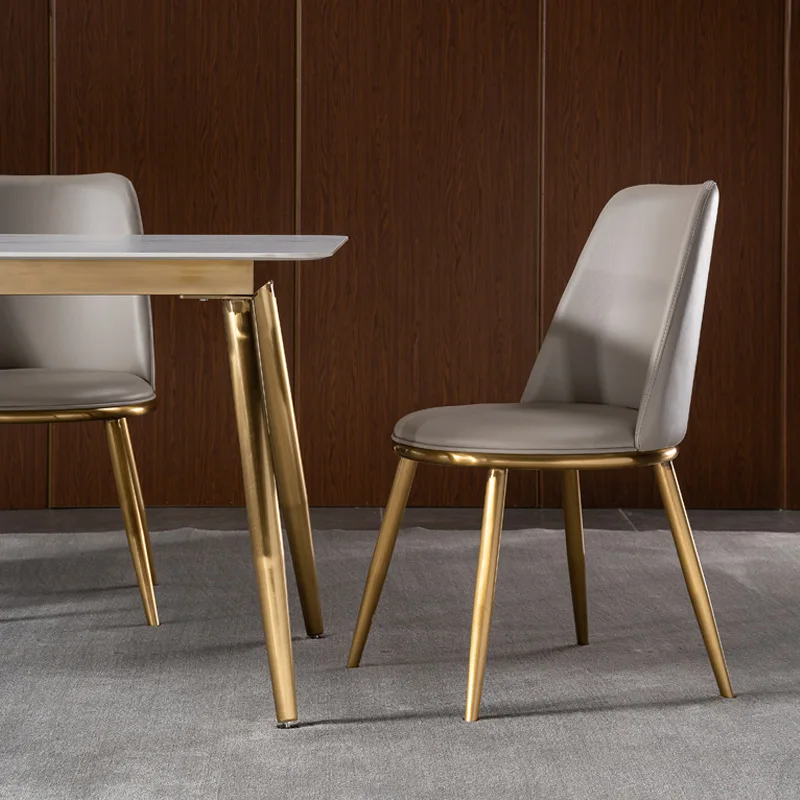 Итальянский минималистичный обеденный стол с каменной плитой современные 6