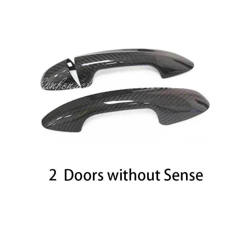 100% натуральное углеродное волокно автомобильная внешняя крышка ручки двери для