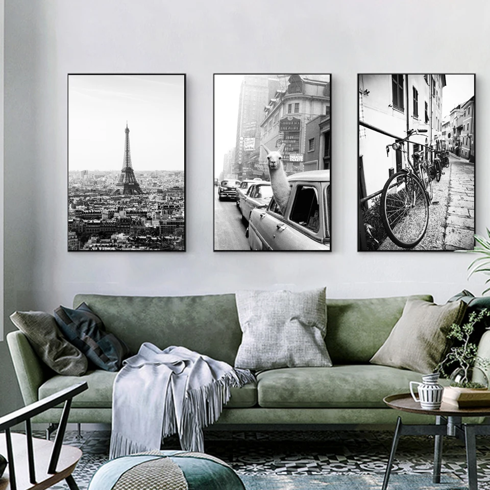 Альпака постер холст художественная живопись принт с животными настенная