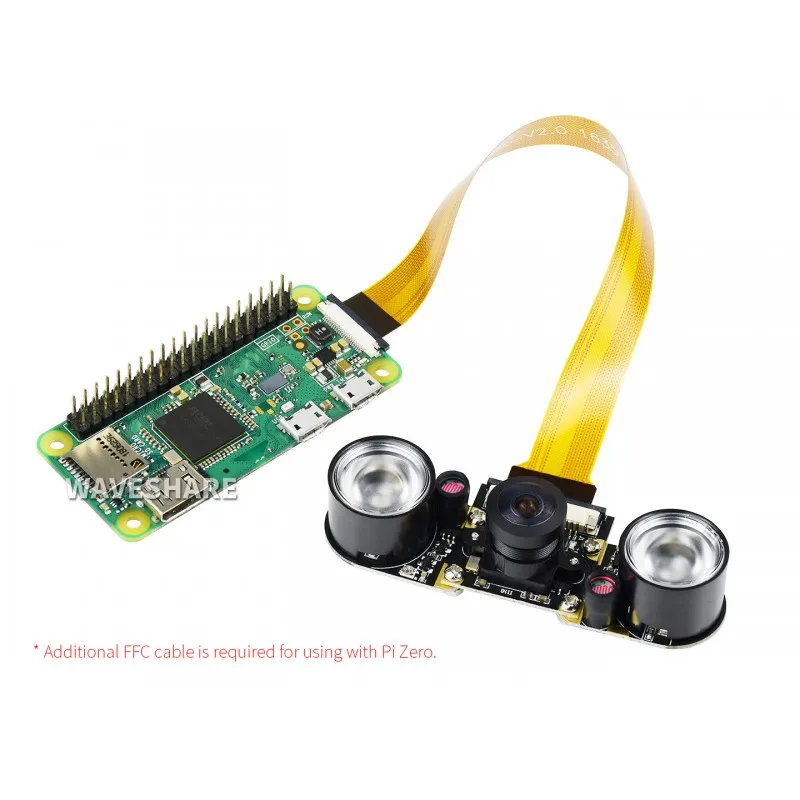 Камера RPi (H) поддержка всех версий объектива Pi Fisheye ночного видения 5 мегапикселей