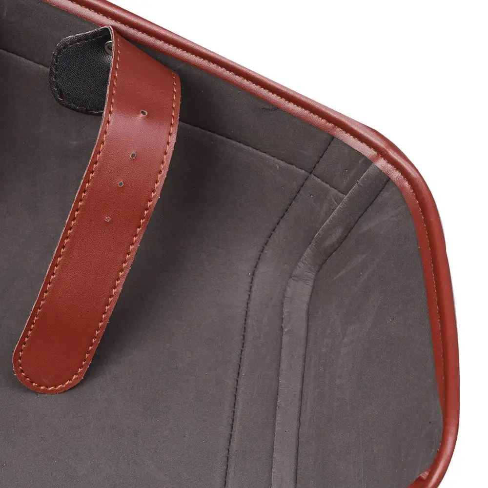 Мотоциклетные сумки-седло для Кафе Racer черная коричневая Боковая Сумка из