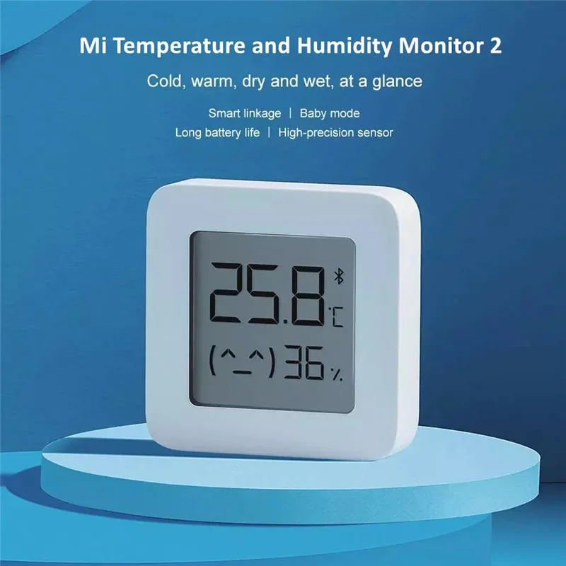 

Xiaomi Mijia Temperature and Humidity Monitor 2 Smart linkage Baby mode Long battery life High-precision sensor 1.5'' LCD Screen