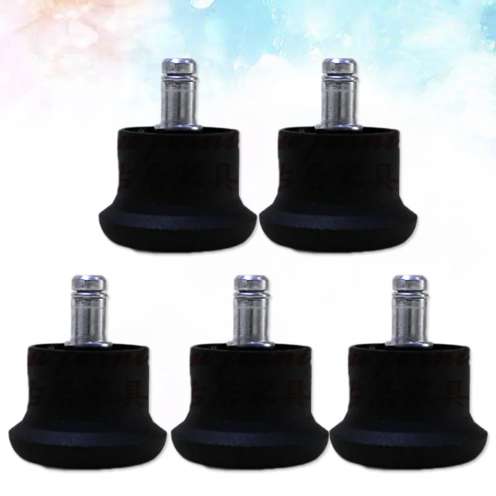 

5pcs Chairs Glide Castors Glides Replacement Furniture Floor Gliders for Office Home(Black)