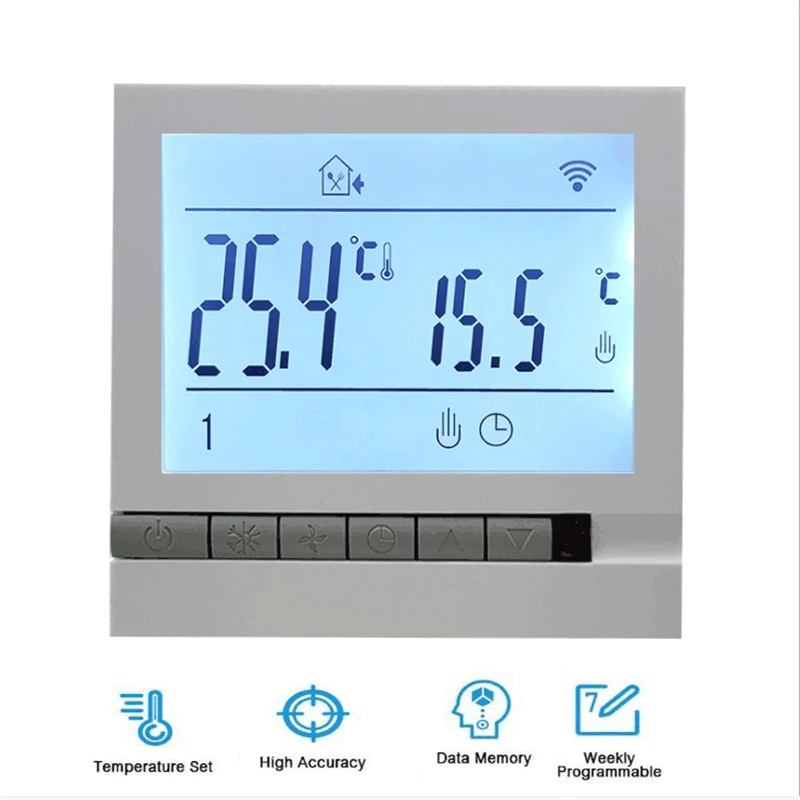 

Led Screen 16A 3A Thermostat Temperature Controller For Water And Gas Boiler