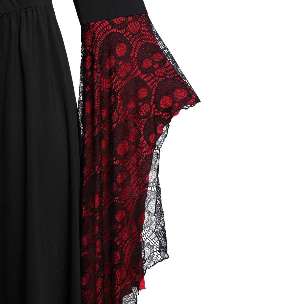 Вечерние платья на Хэллоуин длинное платье для женщин большие размеры с черепом