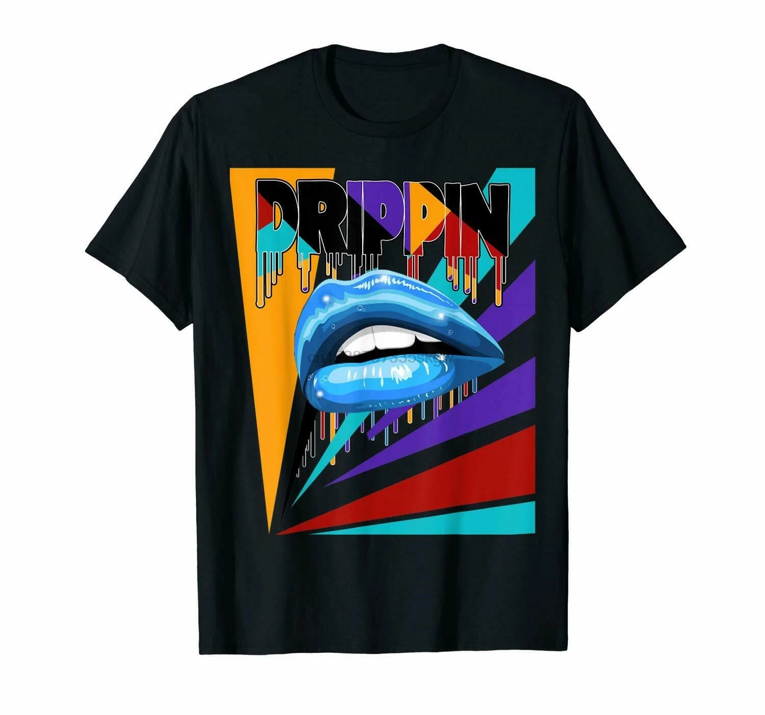 Винтажная черная футболка Drippin подходящая к Jord 9 Dream It Do It|Мужские футболки| |