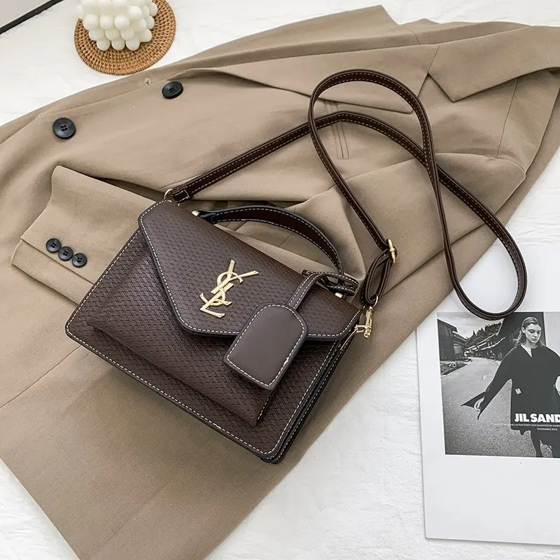 

Ladies Small Square Bag 2021 New Luxury Women's Bag Fashion PU Shoulder Bag Large Capacity Casual Handbag Shoulder Crossbody Bag