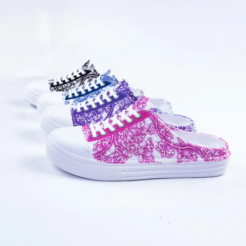 

Fashion Women's Sandals Summer Clogs Beach Shoes Light Breathable Flats Home Slippers Anti-Slip Casual Zuecos Mujer