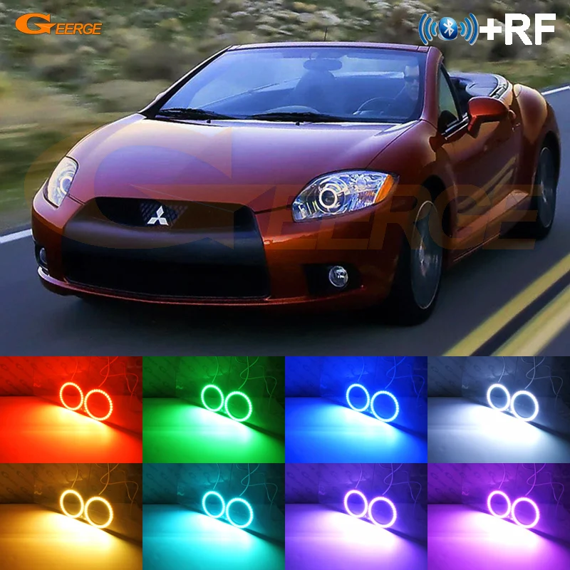 Для Mitsubishi eclipse 2009 2010 2011 ксеноновая фара RF remote Bluetooth App многоцветный ультра яркий RGB