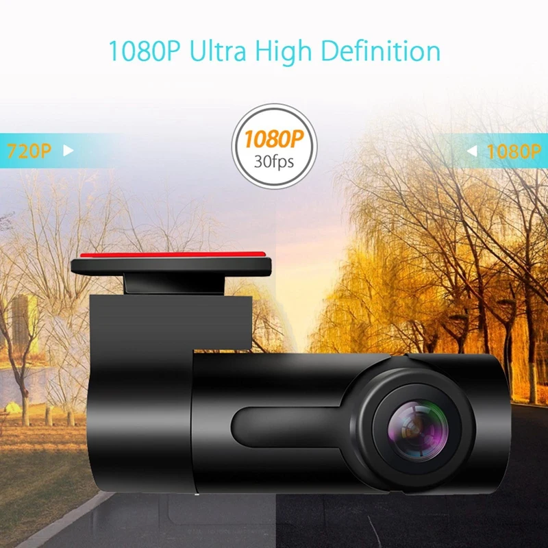 Dash Cam WI-FI FULL HD 1080P Мини-автомобиль Камера DVR Беспроводной и функцией ночной съемки