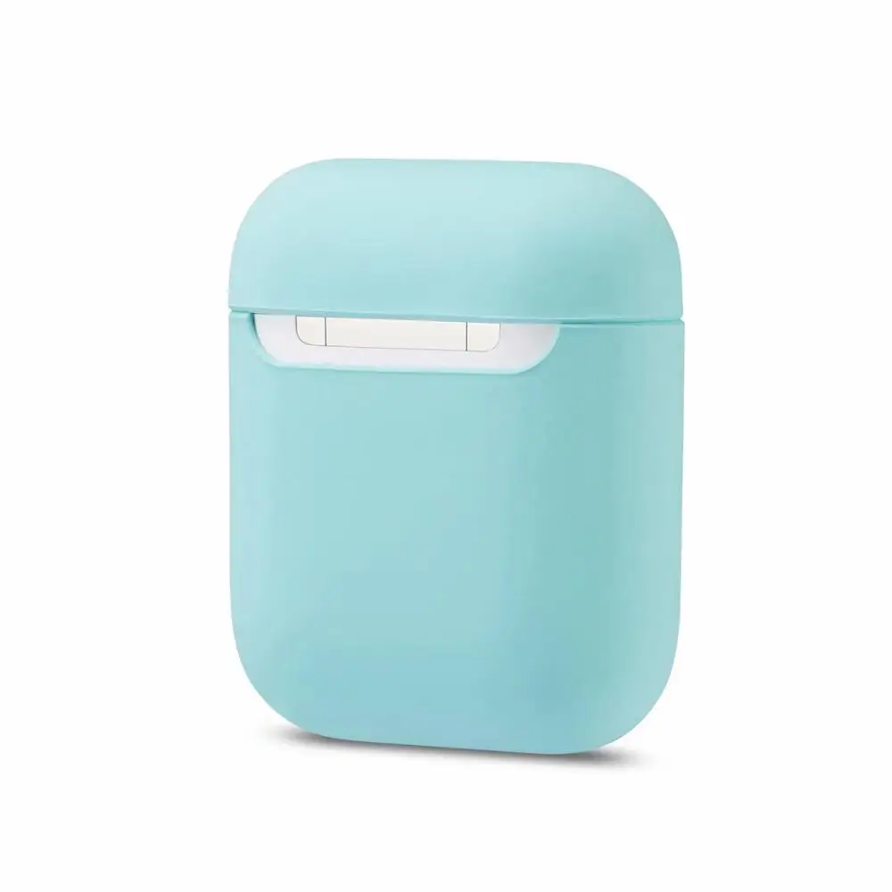 mint Чехол для AirPods, силиконовый, Bluetooth, беспроводной чехол для наушников, для Apple Airpods 2, защитный чехол, аксессуары для кожи, зарядная коробка, 1 шт - Цвет: mint