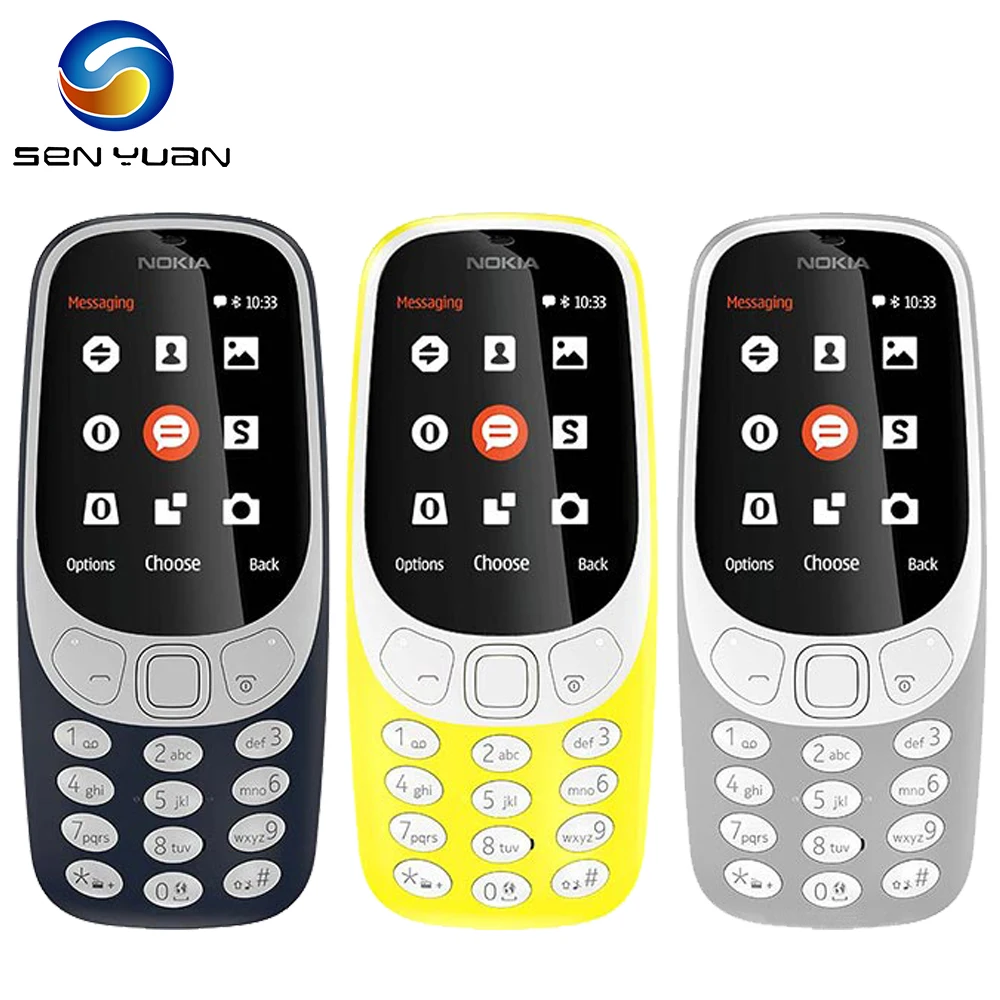 Оригинальный мобильный телефон Nokia 3310(2017) 2G GSM разблокированный 2 4 дюйма с