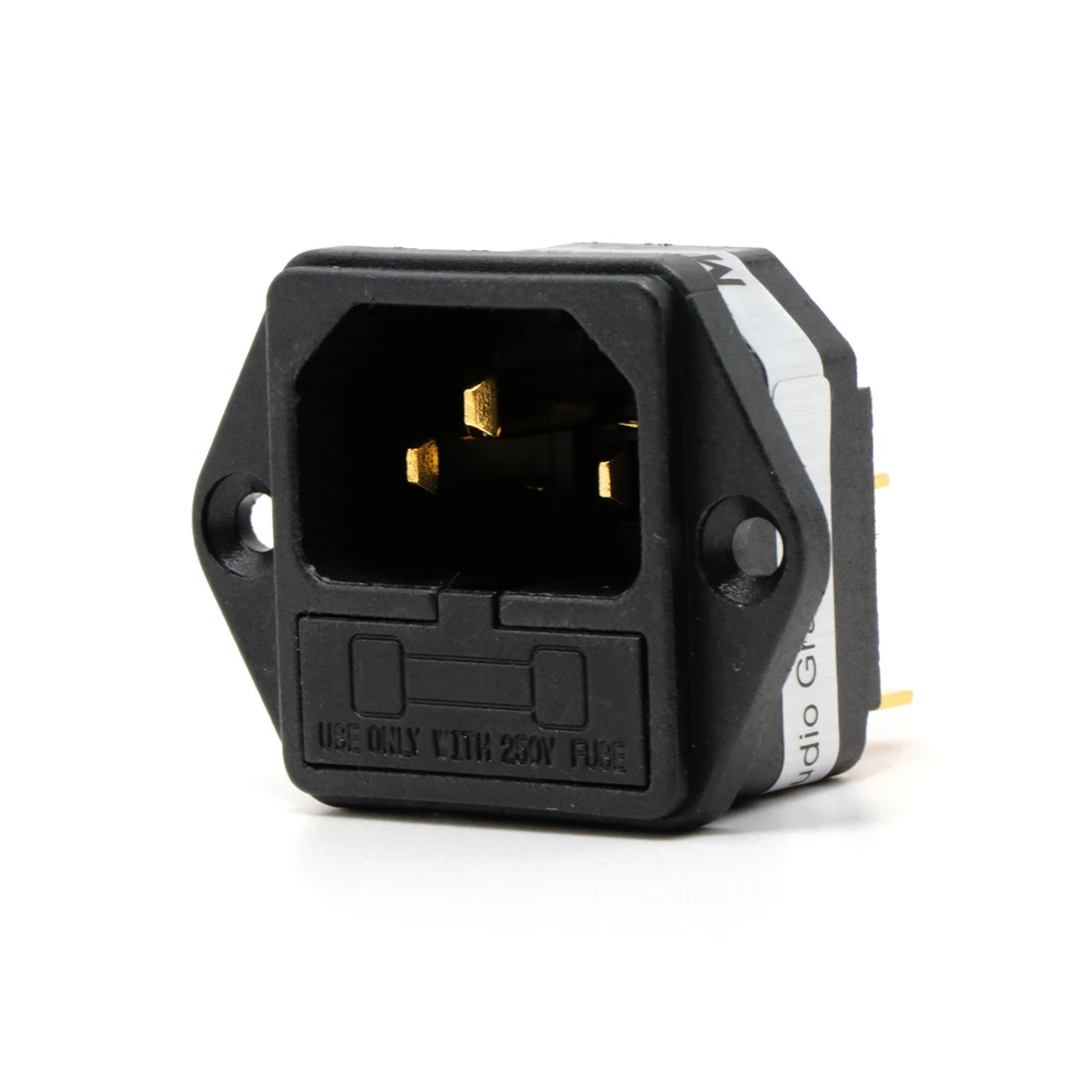 

Hight Quality IF911 24K Gold Plated IEC AC Inlet IEC input socket with Solder