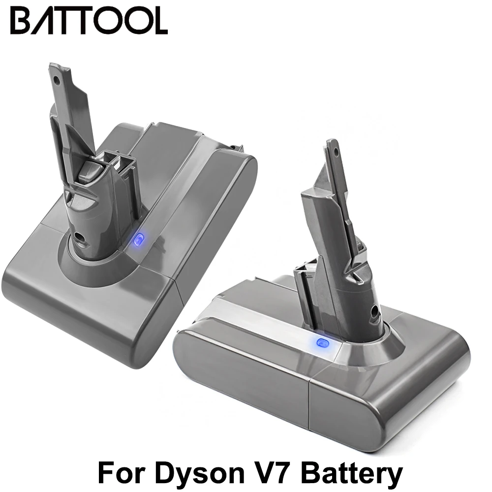Аккумулятор Battool литий ионный для пылесоса Dyson V7 21 6 в Ач 2 шт.|Перезаряжаемые