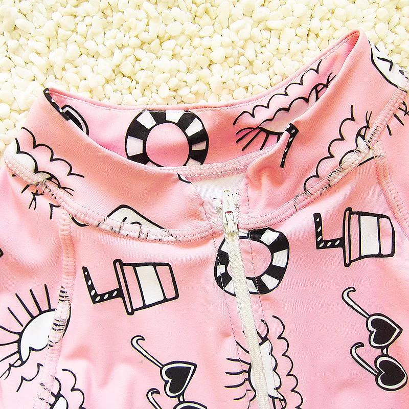 От 2 до 9 лет детский купальник Пляжное Платье для девочек Корейский стиль