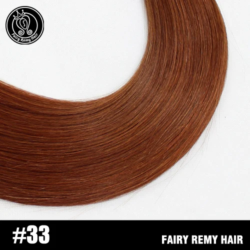 #33 Сказочные волосы remy, 100 г/шт., настоящие европейские Прямые Натуральные кудрявые пучки волос, 16 дюймов, платиновый блонд, волосы Remy для наращивания - Цвет: #33