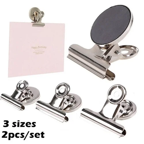 Металлические круглые магнитные зажимы для наклеек на холодильник 3 размера