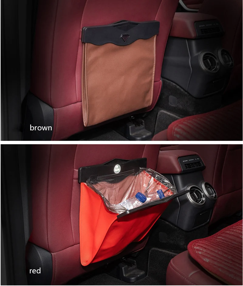 

2020 New Car Seat Storage Bag Back Seat Organizer Box Car Seat Back Storage Bag Pad Cups Storage Holder Fabric Child Anti-kick