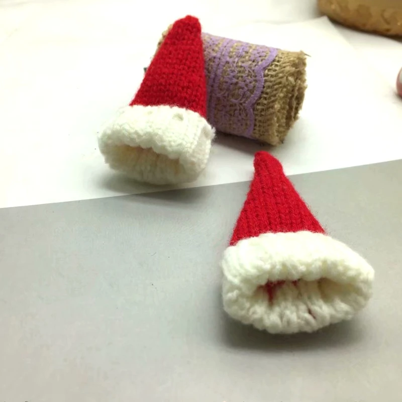 6PC Knitting Scarf Christmas Hat Ornament DIY Handmade Decorative Supplies Home Clothing Sewing Accessories Kid Gift Doll Craft | Дом и сад