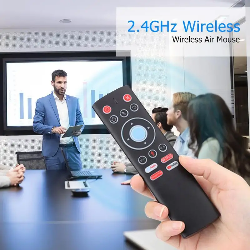 Портативный T1 и 2,4G беспроводной 17 клавиш голосовой пульт дистанционного управления Air mouse Gyro Mic IR Learning для планшетных ПК HTPC IPTV