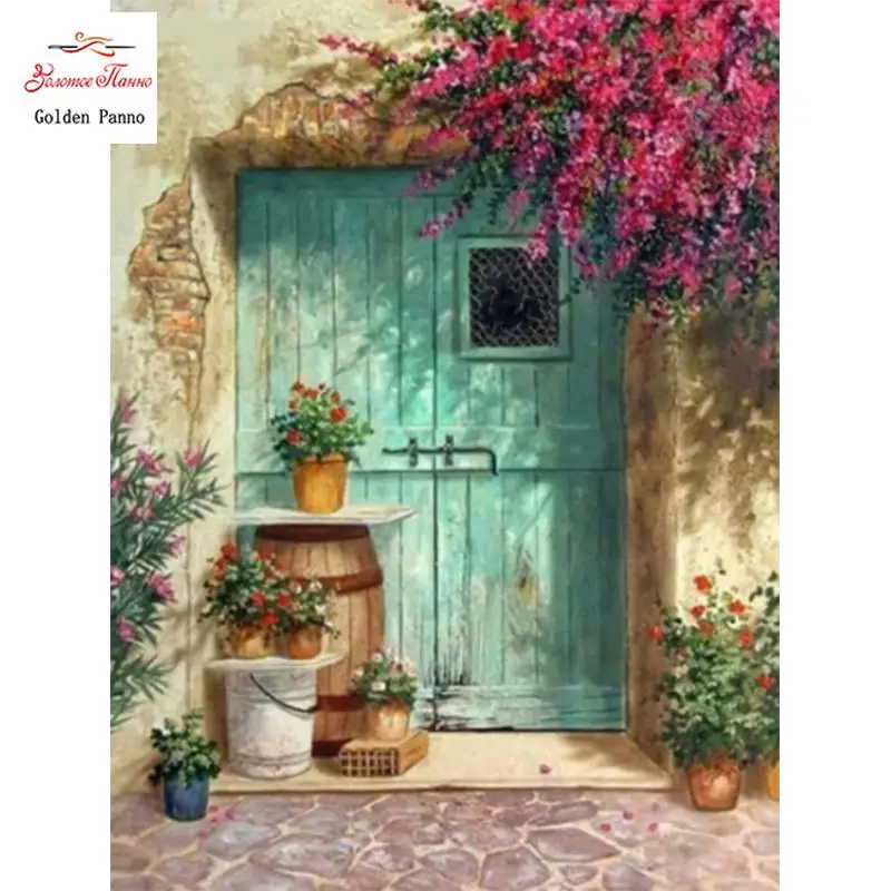 5D DIY Diamond Painting Landscape Full Kits Diamond Embroidery Mosaic Door Childrens Room Decor