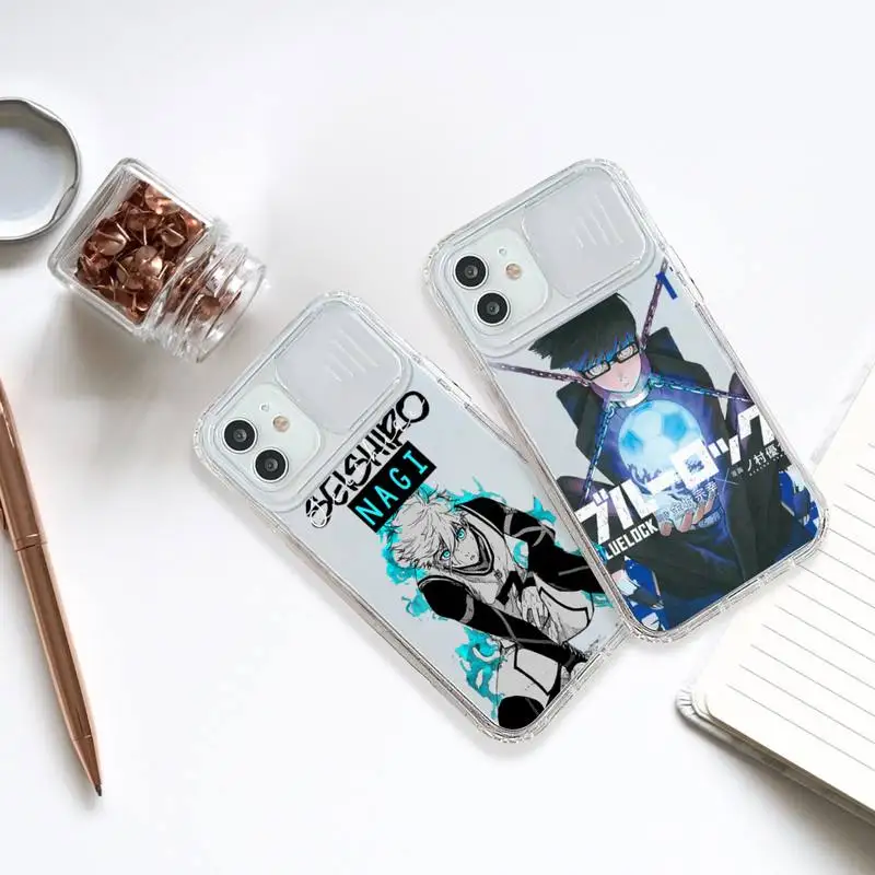 

blue lock japan anime Phone Case Transparent Camera Protection for iPhone 12 11 8 7 se 2020 mini pro X XS XR MAX Plus