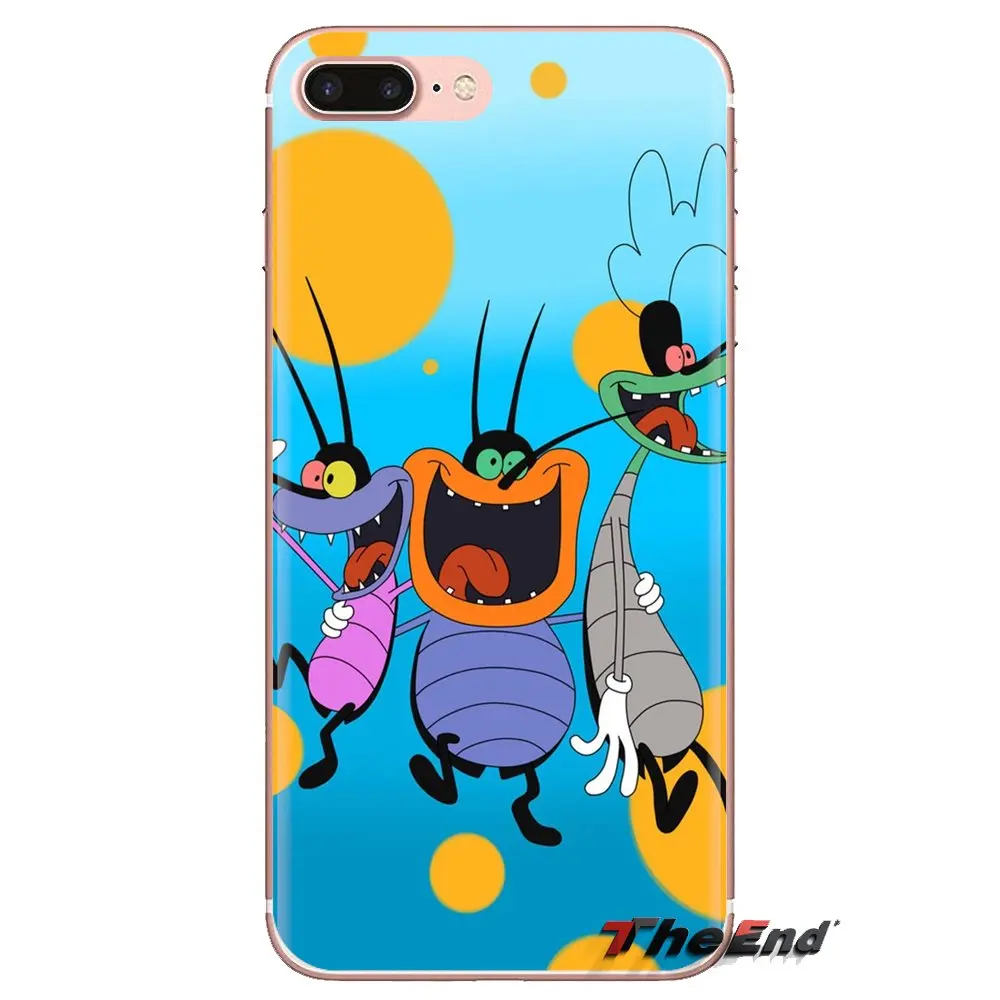 Прозрачный мягкий чехол Чехлы Oggy и тараканов для Samsung Galaxy A3 A5 A7 A9 A8 звезда A6 плюс 2018