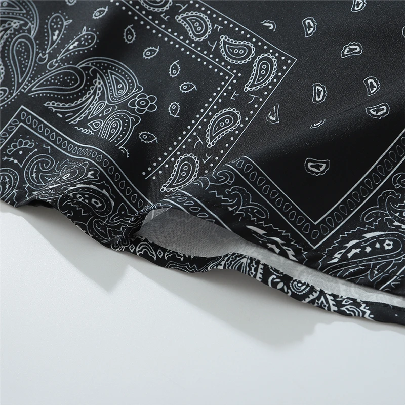 2020 кешью с цветочным принтом Гавайские пляжные рубашки мужские летние