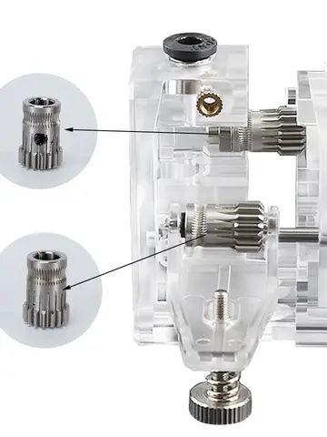 Комплект шестерен Kee Pang F-B01646-2 для прямых экструдеров 1,75 мм