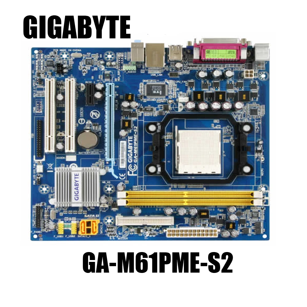 GIGABYTE GA M61PME S2 настольная материнская плата NF6100 430 Socket AM2 для Athlon 64 FX X2 Dual empron DDR2 8G