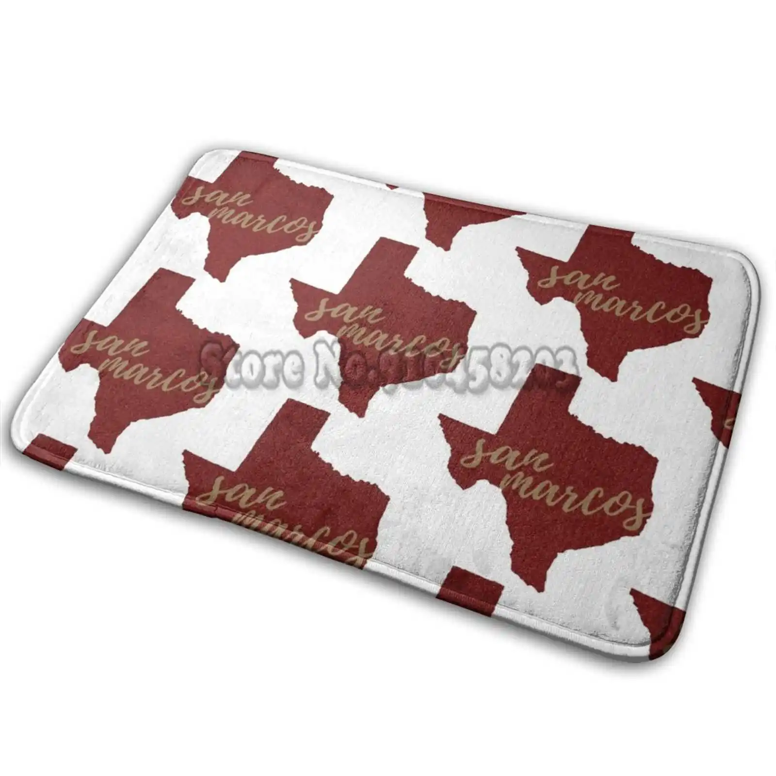 San Marcos Glitter Door Mat Living Room Carpet Absorbent Bath Kitchen Rug Arlington Texas Ut University Of |