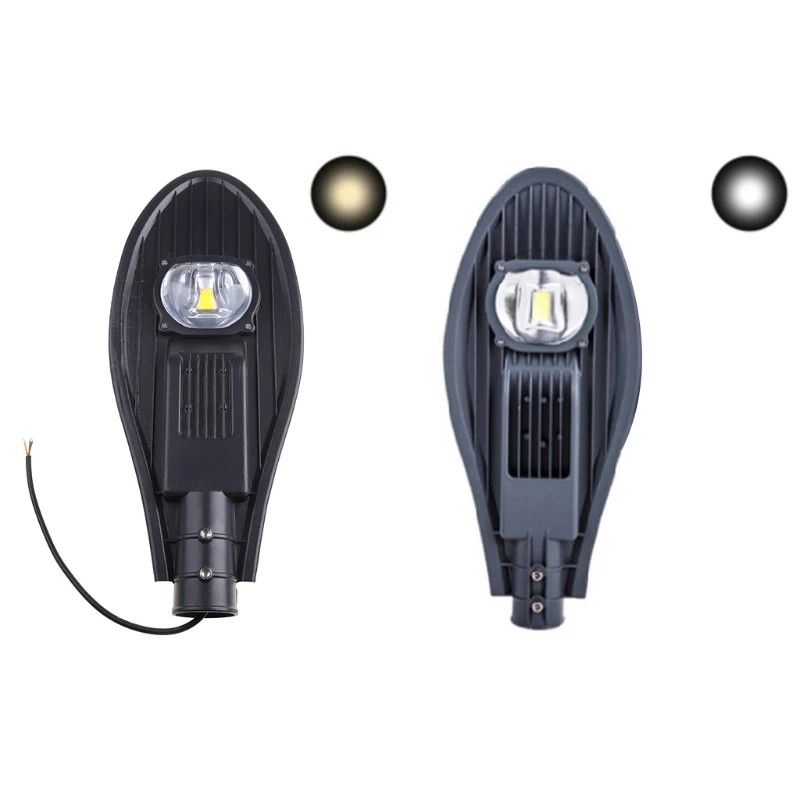 

1 Pc 220V 30W LED Street Light 130-140 Lumens Ultra Bright Flood Lamp IP65 Waterproof Road Lighting for Outdoor Garden Park