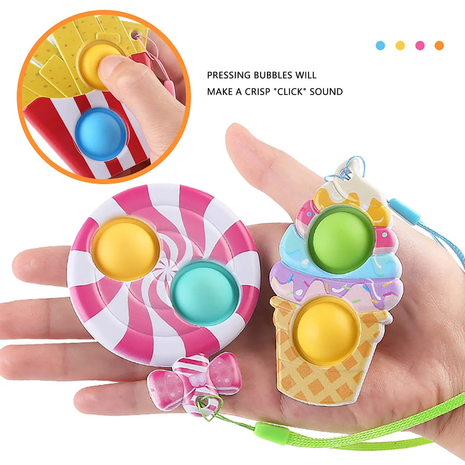 

1PC Push Bubble Fidget Sensory Toy Autism Special Needs Stress Reliever push fidget toys simpl dimmer antistress free shipping