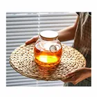 2 предмета в комплекте, размеры 383530 см круглый Ротанг салфетки натуральный каттейл соломы тканые обеденный Коврики на стол тепла Коврики на стол подставки Кухня стол