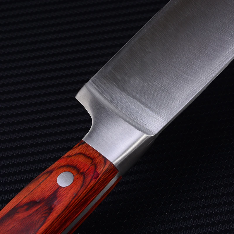 8 дюймовый нож шеф повара кухонные ножи из нержавеющей стали с деревянной ручкой