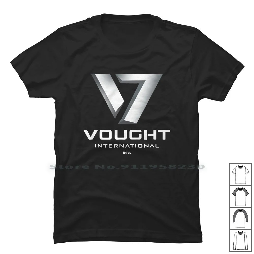 

The Boys Vought International T Shirt 100% Cotton International Illustration National Popular Nation Intern Some Logo Hot Ny Me