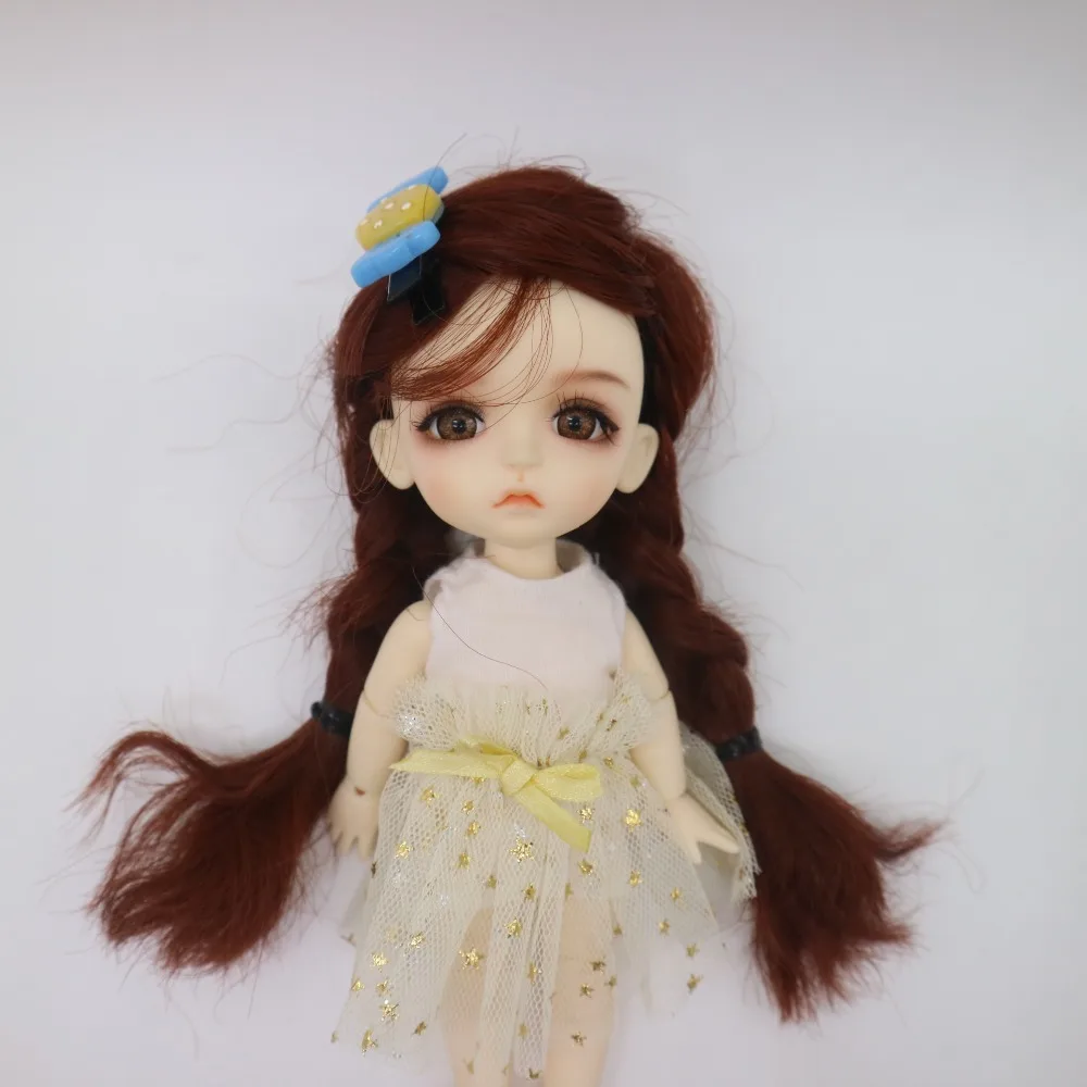 15 см BJD 1/8 кукла суставная Смола включает глаза одежда парики