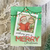 merry christmas words rainbow metal cutting dies craft dies for embossing paper card making scrapbooking decoration 2019