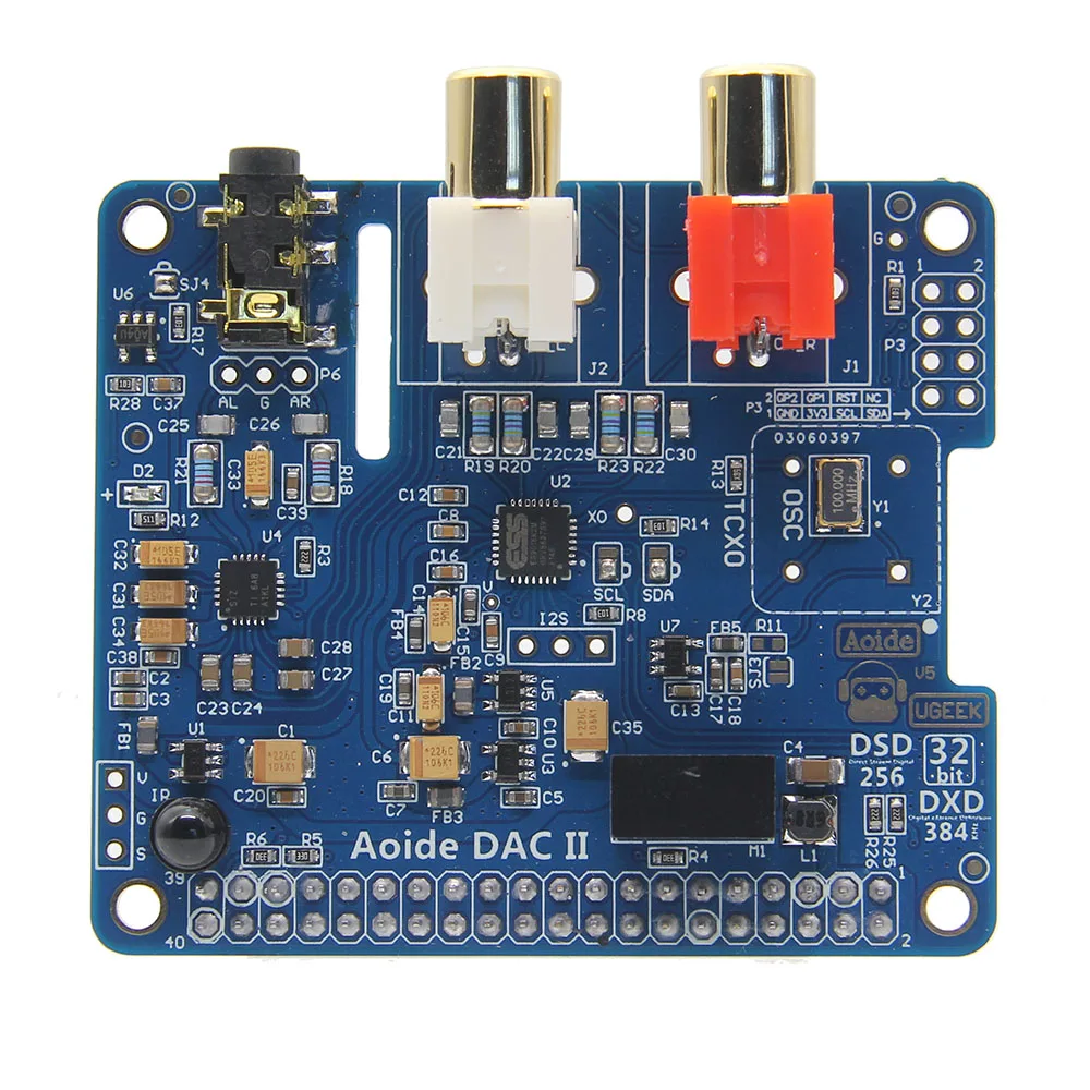 Плата расширения ЦАП Raspberry Pi DAC II ES9018K2M DSD Audio звуковая карта для 4 Model B|Аксессуары