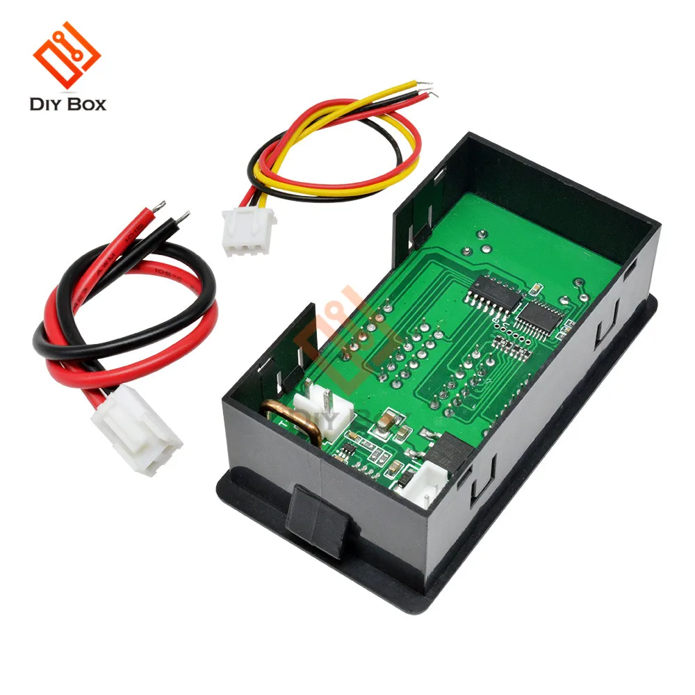 DC 100V 10A 1000W ЖК дисплей Дисплей Напряжение ток Мощность измеритель влажности 4