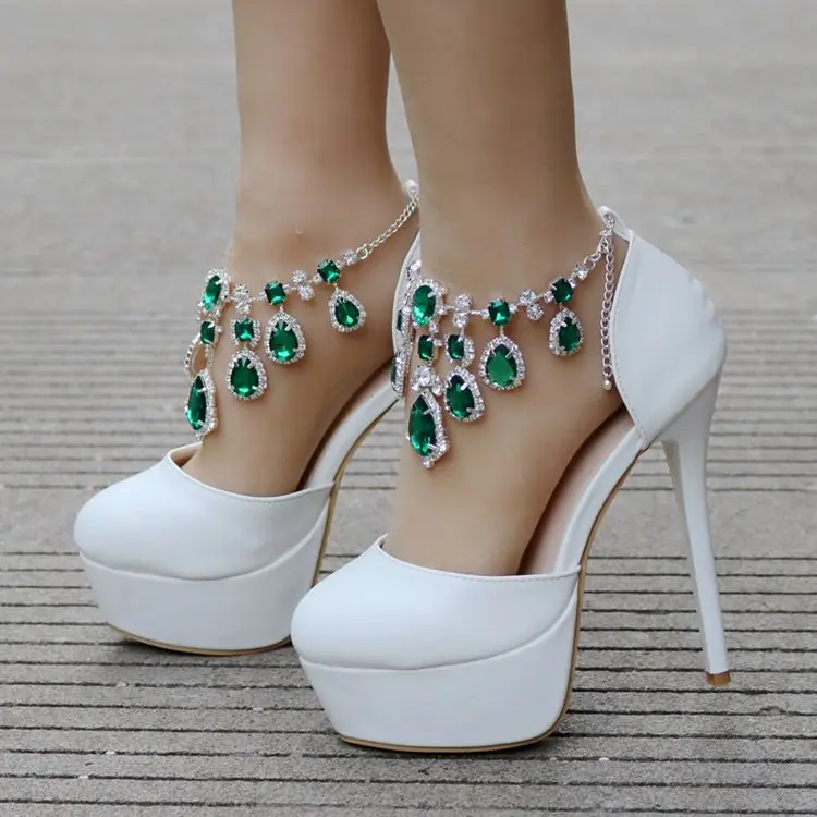 Туфли лодочки женские на высоком каблуке с кристаллами|crystal wedding shoes|wedding shoesparty shoes