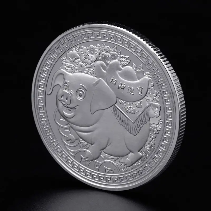 Памятная монета 2019 свинья Новогодняя Коллекция Фортуны монеты Коллекционная