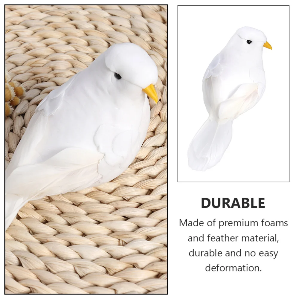 

3Pcs Simulation Birds Artificial Birds Model Adornment Garden Decor Bird Props