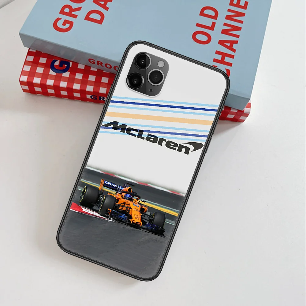 

McLaren Sport Car Luxury Cool Phone Case For IPhone 4 4s 5 5S SE 5C 6 6S 7 8 Plus X XS XR 11 12 Mini Pro Max 2020 black Hoesjes