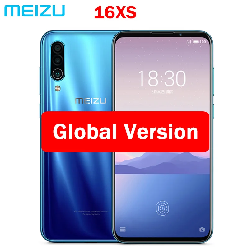 Meizu 16XS с глобальной прошивкой, 6 ГБ ОЗУ, 16 XS, Смартфон Snapdragon 675, 6,2 дюймов, 48 МП, тройная камера AI, фронтальная 16 МП, 4000 мА/ч, gps, Wi-Fi