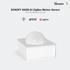 Датчик движения SONOFF SNZB-03-ZigBee, удобный смарт-прибор для обнаружения триггера движения, будильник, работает с ZigBee Bridge через приложение eWeLink