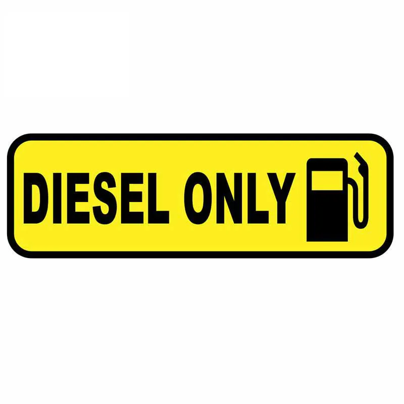 

Creative Diesel Fuel Only Sign Car Sticker Accessories Vinyl PVC 13cm*4cm Motorcycle Windshield Car Window Car Styling Decal
